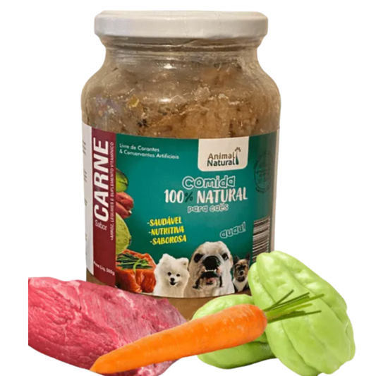Pote de Comida Natural Para Cães - 500g