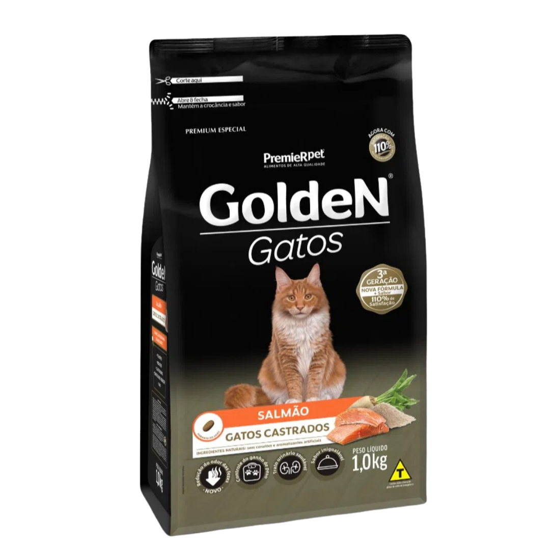 Golden Gatos - Gatos Castrados - 1,0 Kg
