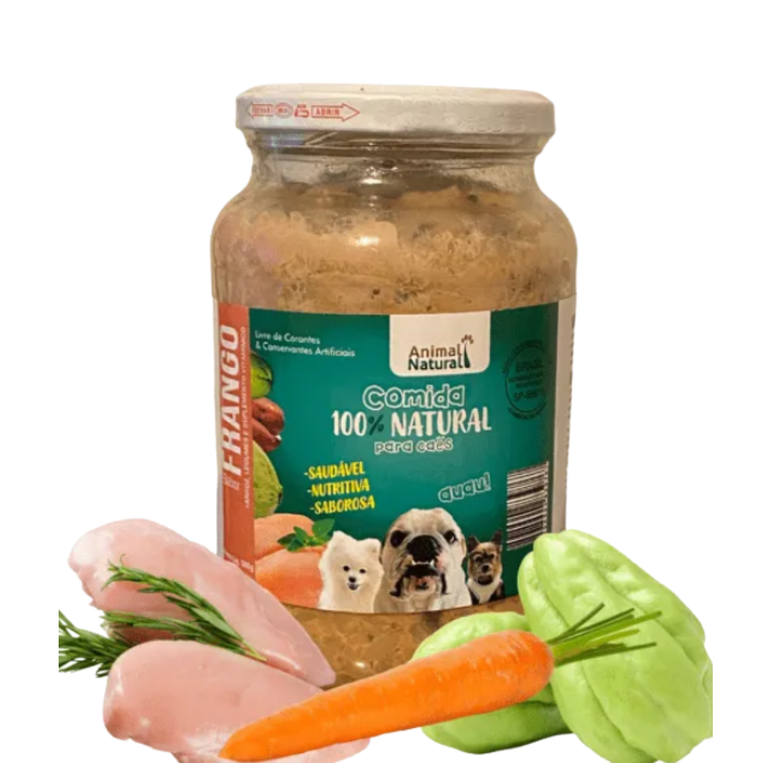 Pote de Comida Natural Para Cães - 500g