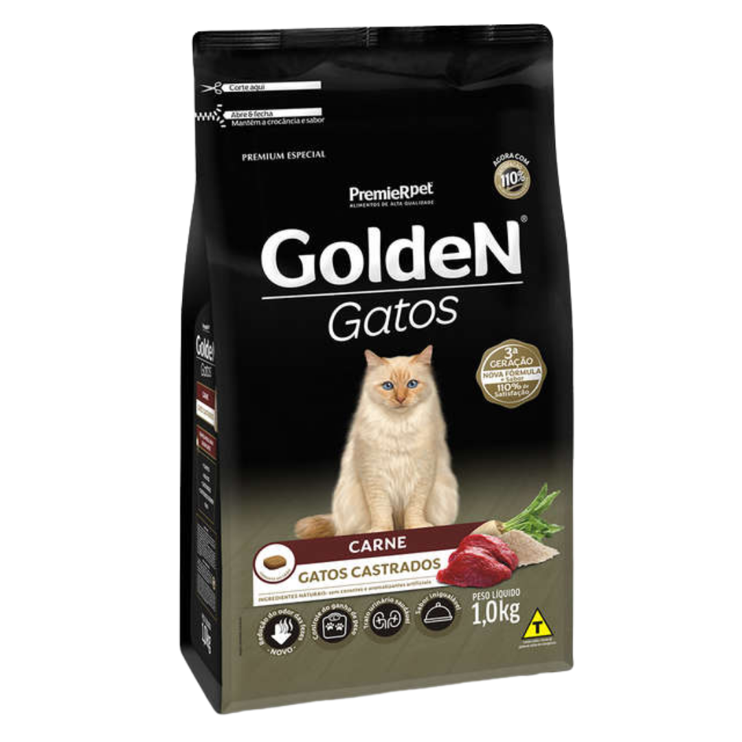 Golden Gatos - Gatos Castrados - 1,0 Kg