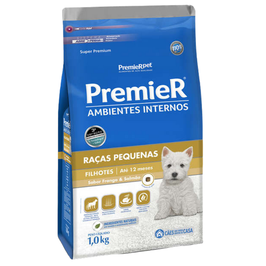 Premier Ambientes Internos Frango e Salmão - 1,0 Kg